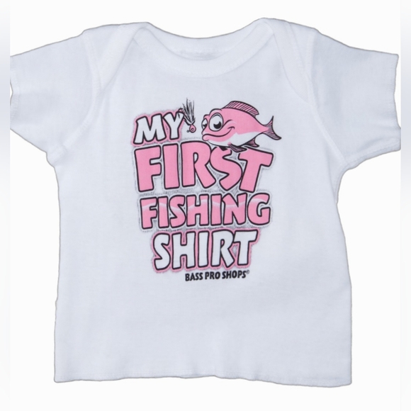 NWT Bass Pro Shops My First Fishing T-Shirt Size 18M - Picture 1 of 5